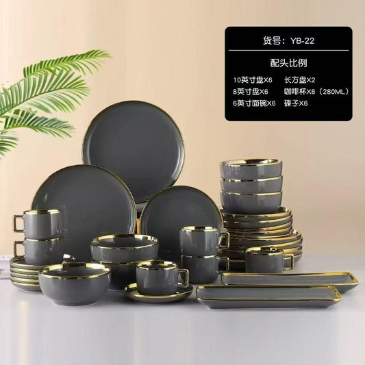 Porcelain 32 pc dinner set available