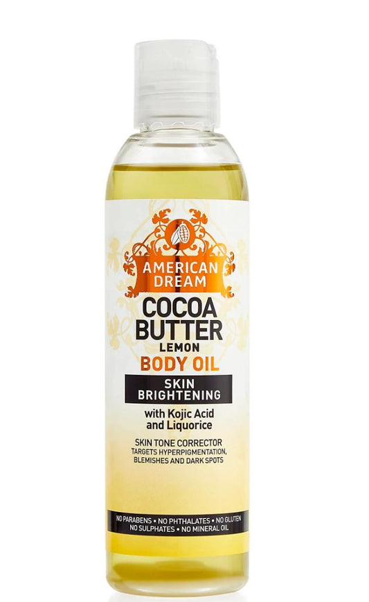 Cocoa butter lemon serum and body butter