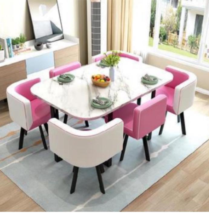 6-Seater Dining Table Set – Where Comfort Meets Sophistication