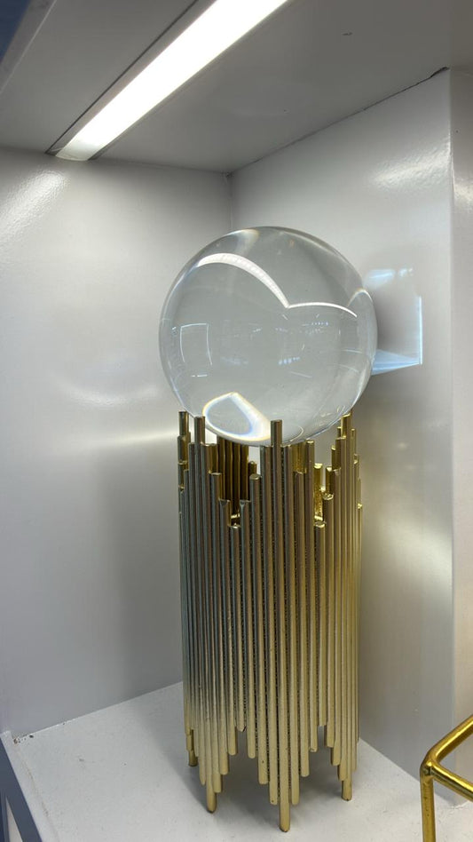 crystal golden decor piece
