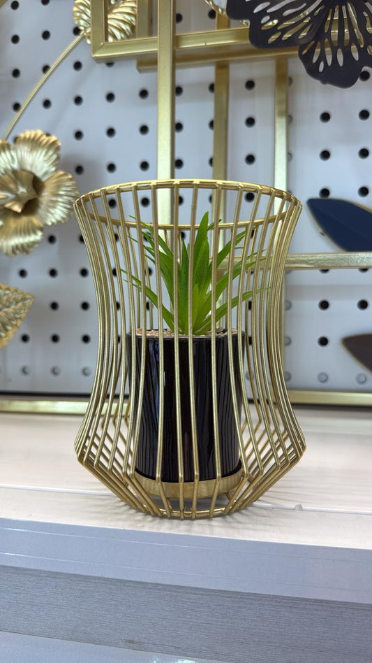Decor plastic flower piece an vase