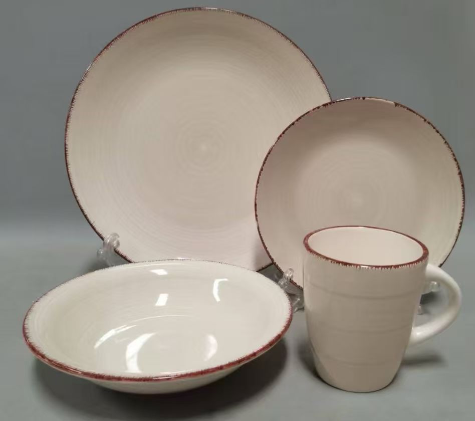 16 pcs dinner set cream