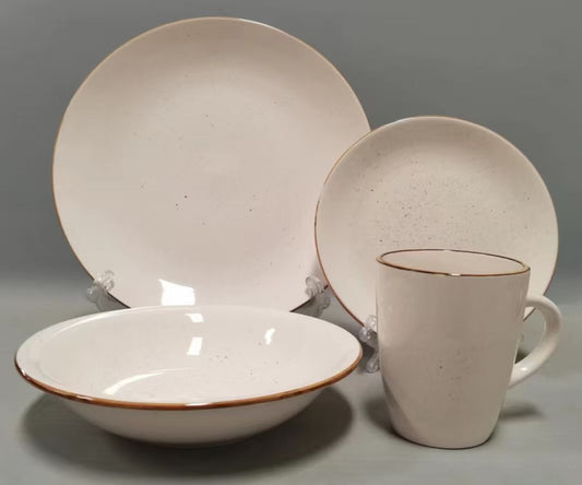 16 pcs dinner set Beige